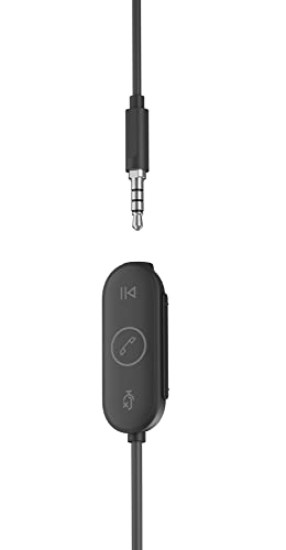 Logitech Zone Wired Earbuds, schwarz [UC zertifiziert]