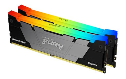 Kingston FURY Renegade RGB - DDR4 - Kit - 64 GB: 2 x 32 GB - DIMM 288-PIN - 3200 MHz / PC4-25600 - ungepuffert