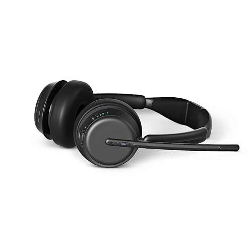 EPOS IMPACT 1061T ANC, Beidseitiges Bluetooth-Headset Hybrides adaptives Active Noise Cancellation (ANC), incl. Kontaktloser Ladestation, MS Teams kom