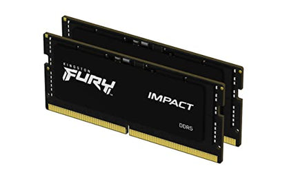 Kingston RAM FURY Impact - 32 GB (2 x 16 GB Kit) - DDR5-6000 SO-DIMM CL38