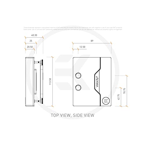 EK Water Blocks EK-Quantum VelocityÂ² D-RGB - AM4 Nickel + Acryl