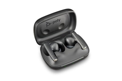 Poly Bluetooth Wirless In Ear Headset Voyager Free 60 Active Noise Cancelling (ANC), Ladecase, Bis zu 11 Stunden Gesprächszeit