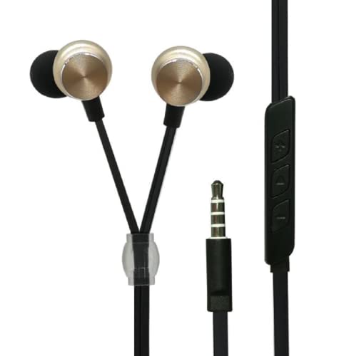 2GO In-Ear Stereo-Headset "Luxury" Zipper-Style  gold