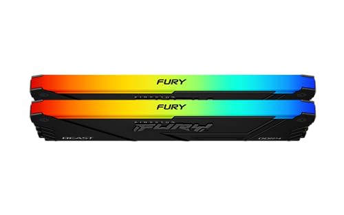 Kingston FURY Beast RGB - DDR4 - Kit - 16 GB: 2 x 8 GB - DIMM 288-PIN - 3200 MHz / PC4-25600 - ungepuffert