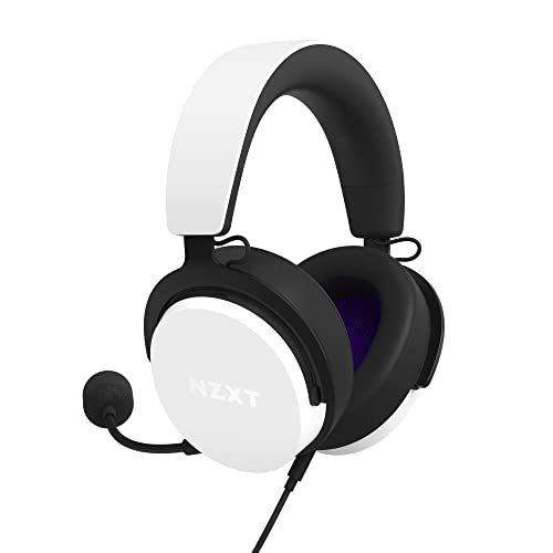 NZXT Wired Closed Back Headset 40mm White V2 AP-WCB40-W2