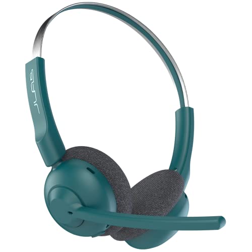 JLab GO Work Pop Wireless On-Ear Bluetooth Kopfhörer 50h Stunden Spielzeit, Mikrofonarm, Bluetooth-Multipoint-Technologie