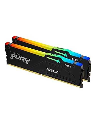 DDR5 64GB KIT 2x32GB PC 5600 Kingston FURY Beast RGB EX KF556C36BBEAK2-64