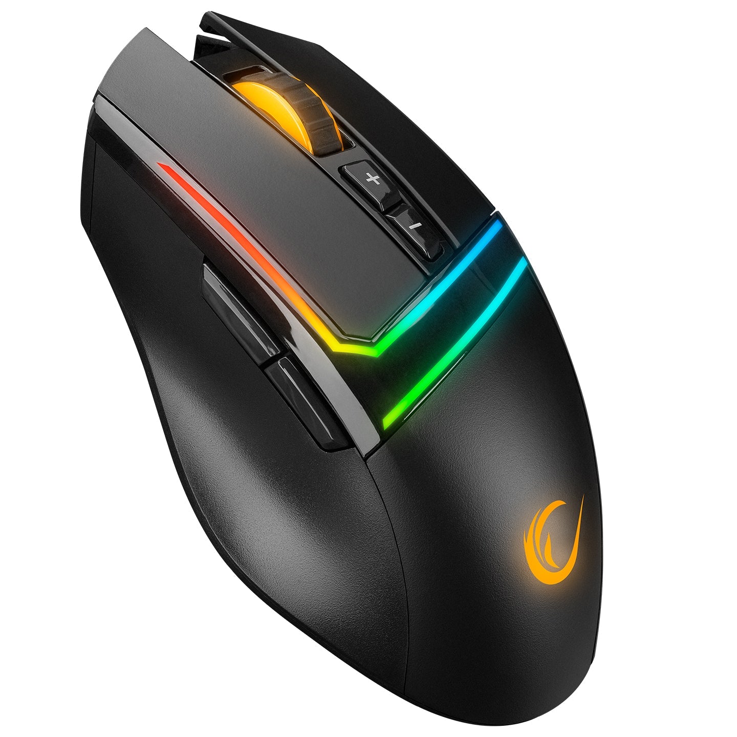 Rampage SMX-R76 BOLT USB Black RGB Led 7D Pixart 3325 10000 dpi Gaming Gaming Mouse