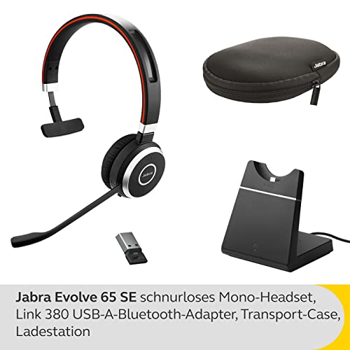 Jabra Evolve 65 SE UC Mono NC USB inkl, Ladestation