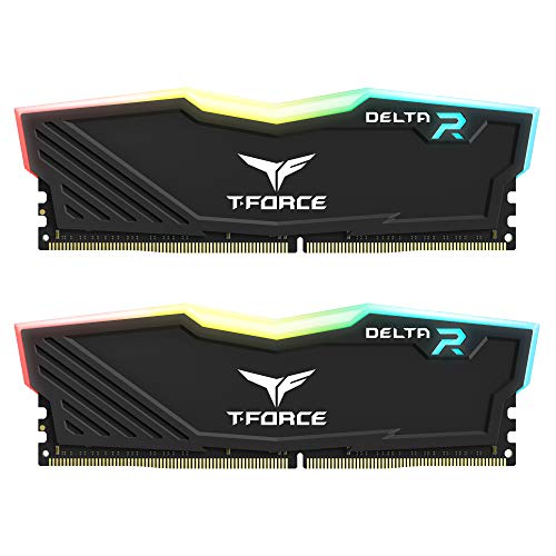 DDR4 32GB KIT 2x16GB PC 3600 Team T-Force Delta RGB TF3D432G3600HC18JDC01 black