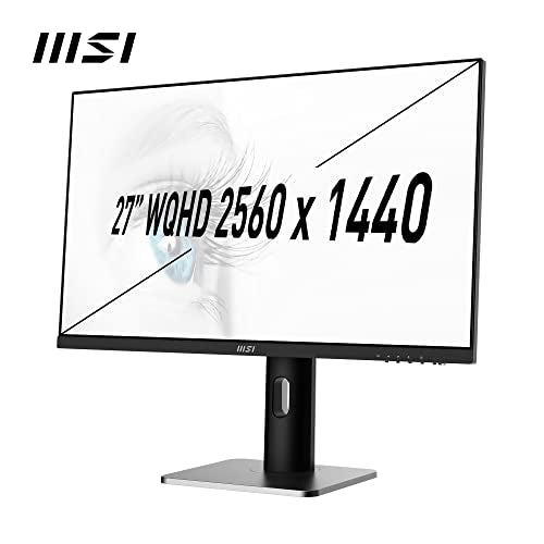 MSI PRO MP273QPDE Office Monitor - IPS, Pivot, Höhenverstellung