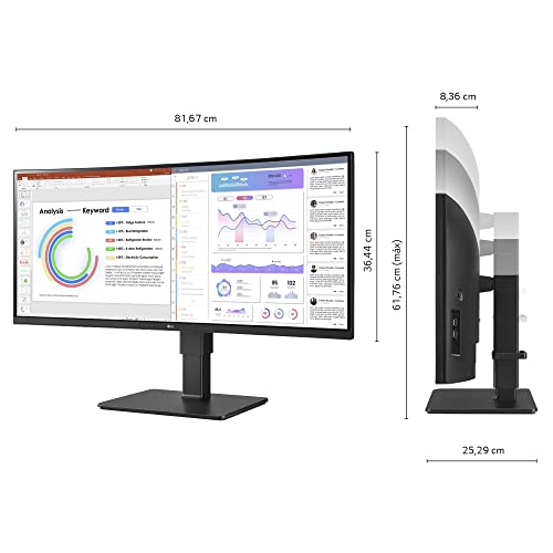 LG LED-Monitor 34BQ77QC-B - 87.7 cm (34") - 3440 x 1440 WQHD