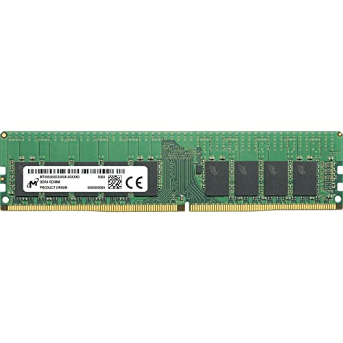 16GB (1x16GB) MICRON UDIMM DDR4-3200, CL22-22-22, reg ECC, single ranked x8