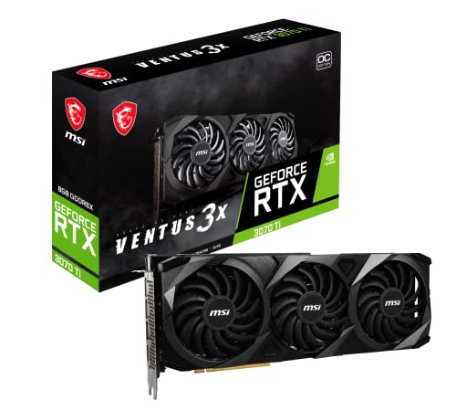 MSI GeForce RTX 3070 Ti VENTUS 3X OC 8GB GDDR6X Grafikkarte - 3x DisplayPort, 1x HDMI