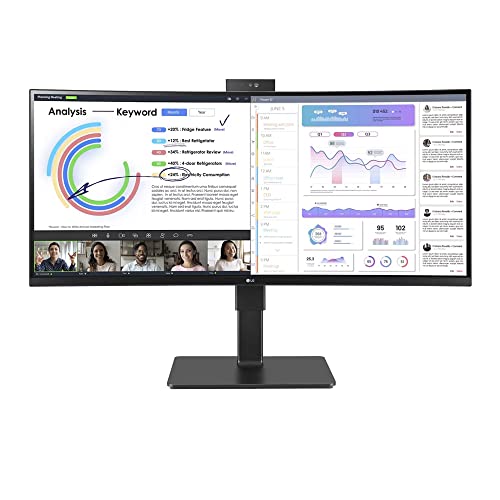 LG LED-Monitor 34BQ77QC-B - 87.7 cm (34") - 3440 x 1440 WQHD