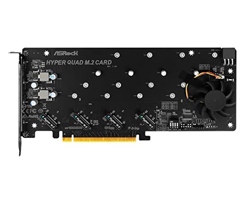 ASROCK Hyper Quad M.2 Card bis zu 4x M.2 SSD retail