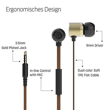 Gamdias Headset in Ear Kworld S12 3,5mm geflochtenes Kabel