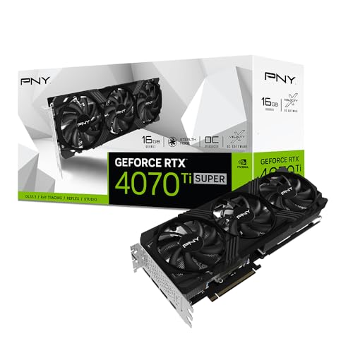 PNY GeForce RTX 4070 Ti SUPER 16GB Verto OC - 16GB GDDR6X, 1x HDMI, 3x DP