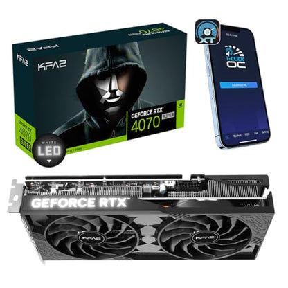 KFA2 GeForce RTX 4070 Super 2X 1-Click OC 12GB - 12GB GDDR6X, 1x HDMI, 3x DP