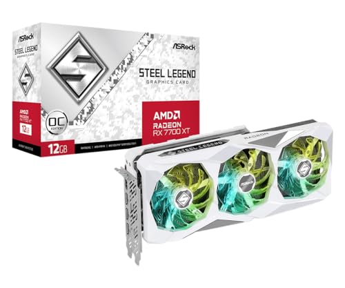 Asrock RX 7700XT Steel Legend White 12GB OC DDR6 192bit