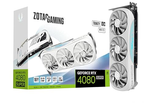 ZOTAC GAMING GEFORCE RTX 4080 SUPER Trinity OC WHITE EDITION - 16GB GDDR6X, 1x HDMI, 3x DP