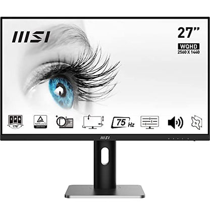 MSI PRO MP273QPDE Office Monitor - IPS, Pivot, Höhenverstellung