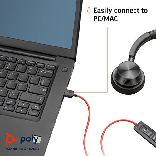 Poly Plantronics Blackwire 3315-M Headset, Mono, USB-A und 3,5mm Klinke, Unified Communication optimiert