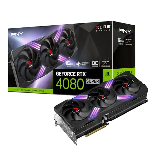 PNY GeForce RTX 4080 SUPER 16GB XLR8 Verto OC - 16GB GDDR6X, 1x HDMI, 3x DP