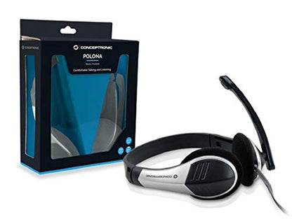 CONCEPTRONIC Headset Klinke 2m Kabel,Mikro,int.Bed.Stereo si