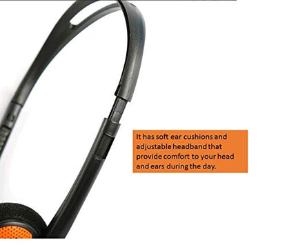 Canyon Headset HS-01 2x3.5mm Audio Mikrofon     black/orange retail