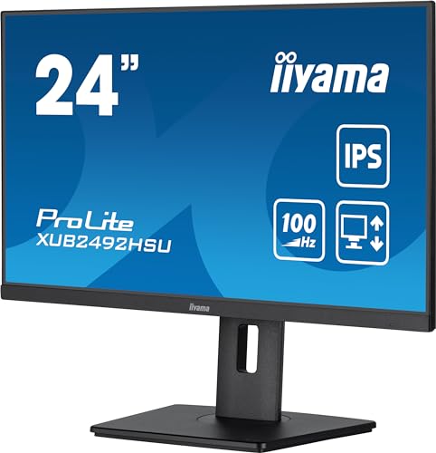 60,5cm/24" (1920x1080) Iiyama ProLite XUB2492HSU-B6 FHD IPS 100Hz 4ms 16:9 HDMI DP 4xUSB LS Black