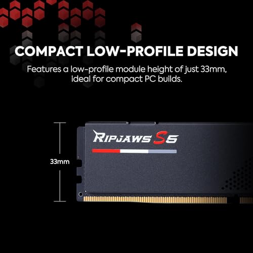 Ripjaws S5-DDR5-Kit-32 GB: 2 x 16 GB-DIMM 288-PIN-6000 MHz / PC5-48000-ungepuffert