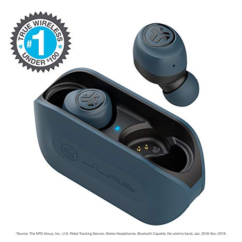 JLab GO Air True Wireless Earbuds blau - in-Ear-Kopfhörer (20 Stunden Akkulaufzeit, eingebautes Mikrofon)