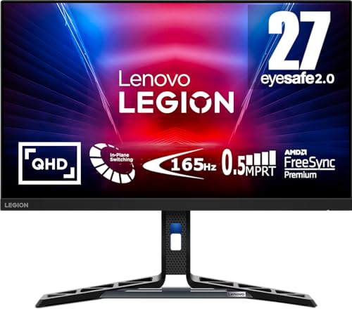 Lenovo Legion R27q-30 Gaming Monitor - QHD, 180Hz, 0,5ms 2x HDMI 2.1, DisplayHDR™ 400