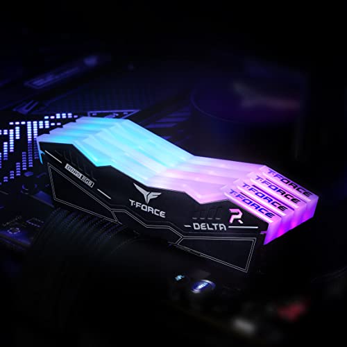 T-Force DELTA RGB - DDR5 - Kit - 32 GB: 2 x 16 GB - DIMM 288-PIN - 5600 MHz / PC5-44800 - ungepuffert