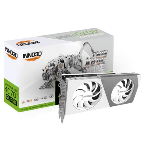 VGA Inno3D GeForce® RTX 4070 Ti 16GB SUPER TWIN X2 OC White