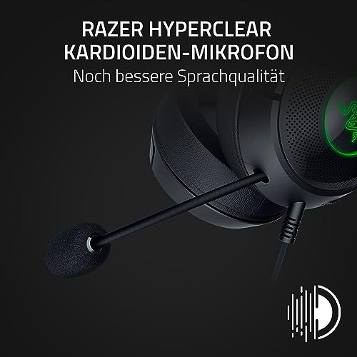 Razer Kraken Kitty Edition V2 Black Gaming Headset - Kabelgebundenes Headset mit Katzenohren und Razer Chroma RGB Beleuchtung