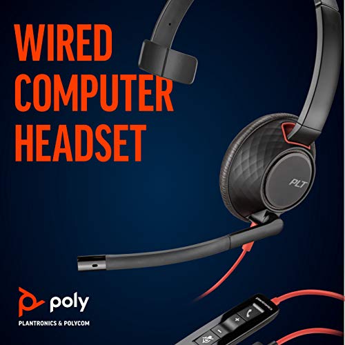 Poly Plantronics Blackwire 5210 Headset, Mono, USB-C und 3,5mm- Klinke, Unified Communication optimiert