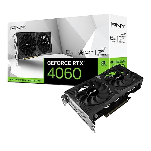 PNY 8GB RTX4060 VERTO Dual Fan DLSS3 3xDP/HDMI GeForce RTX 4060 8GB VERTO Dual Fan DLSS 3