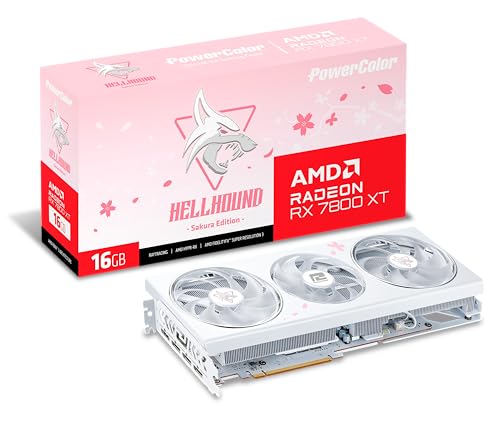 VGA PowerColor Radeon Hellhound Sakura RX 7800XT 16GB GDDR6