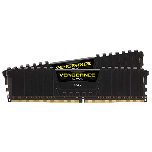 Corsair Vengeance LPX Schwarz 16GB Kit (2x8GB) DDR4-4000 CL18 DIMM Arbeitsspeicher, optimiert für AMD