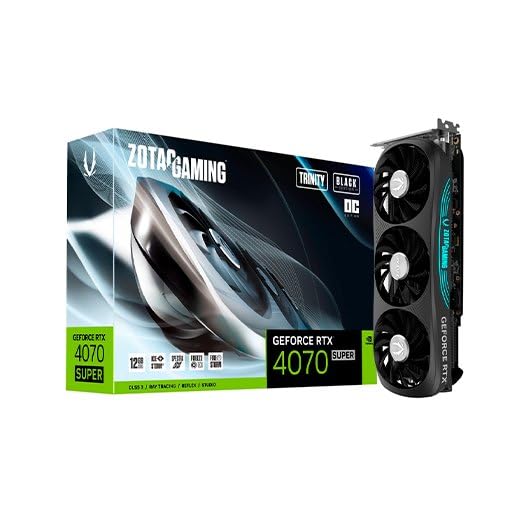 VGA ZOTAC GeForce® RTX 4070 SUPER 12GB Trinity OC Black Edition