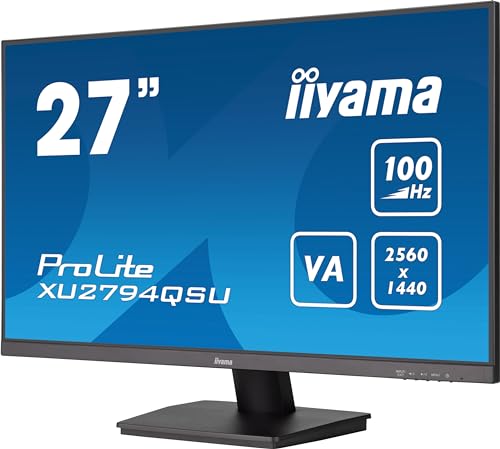 68,6cm/27" (2560x1440) Iiyama XU2794QSU-B6 WQHD LED 100Hz 1ms HDMI DP USB LS VESA Black