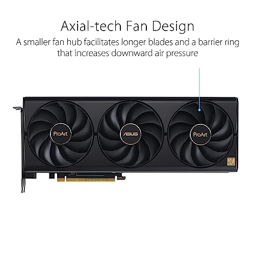 ASUS ProArt GeForce RTX 4070 Ti SUPER OC Grafikkarte - 16GB GDDR6X, HDMI, 3x DP