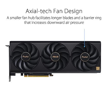 ASUS ProArt GeForce RTX 4070 Ti SUPER OC Grafikkarte - 16GB GDDR6X, HDMI, 3x DP