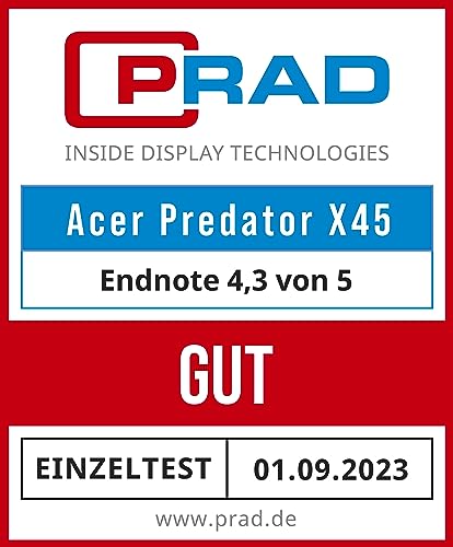 Acer Predator X45bmiiphuzx, 113 cm (44,5 Zoll) 240Hz, FreeSync, OLED - DP, 2xHDMI