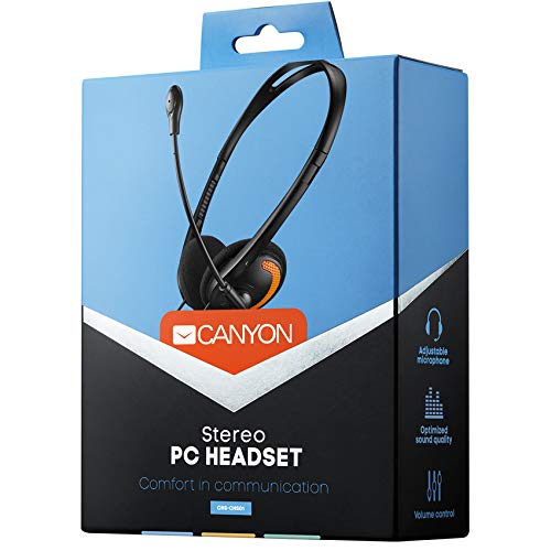 Canyon Headset HS-01 2x3.5mm Audio Mikrofon     black/orange retail