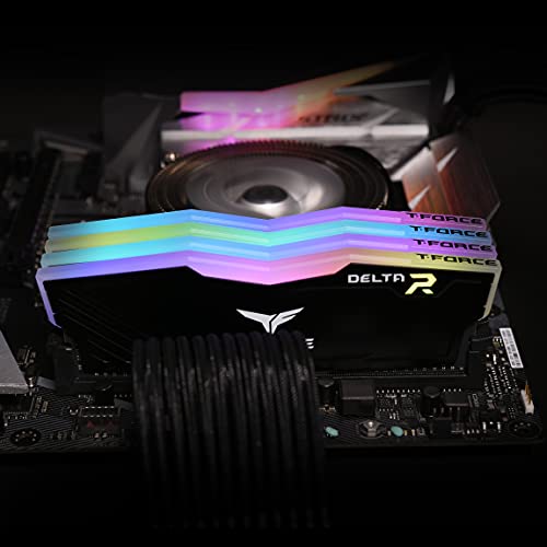 DDR4 32GB KIT 2x16GB PC 3600 Team T-Force Delta RGB TF3D432G3600HC18JDC01 black