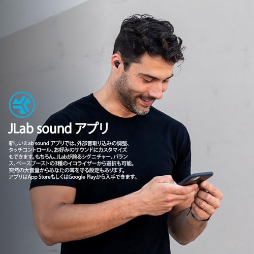 Jlab JBuds Mini True Wireless Earbuds- Black Bluetooth In-Ear-Kopfhörer, Integriertes Mikrofon