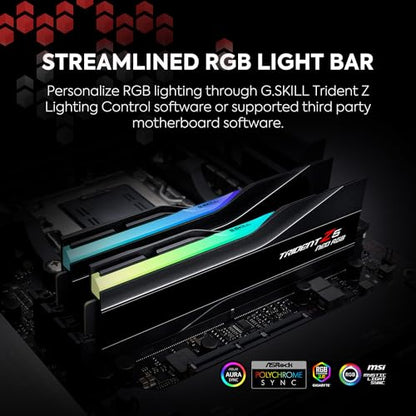 G.Skill RAM Trident Z5 Neo RGB - 32 GB (2 x 16 GB Kit) - DDR5 6400 DIMM CL32